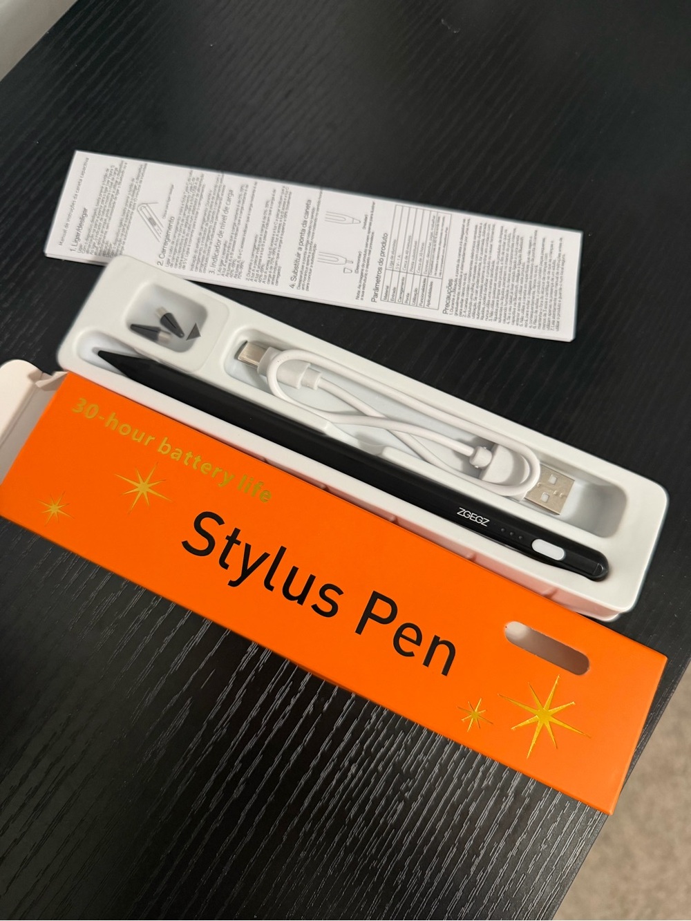 Stylus Pen - Black Rechargeable Active Stylus